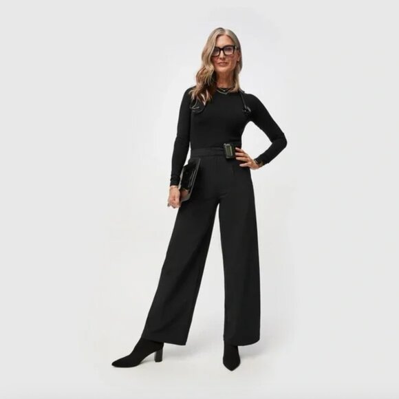 FIGS (Pro) Black Women's Wide Leg Trouser, Medium - Picture 1 of 6